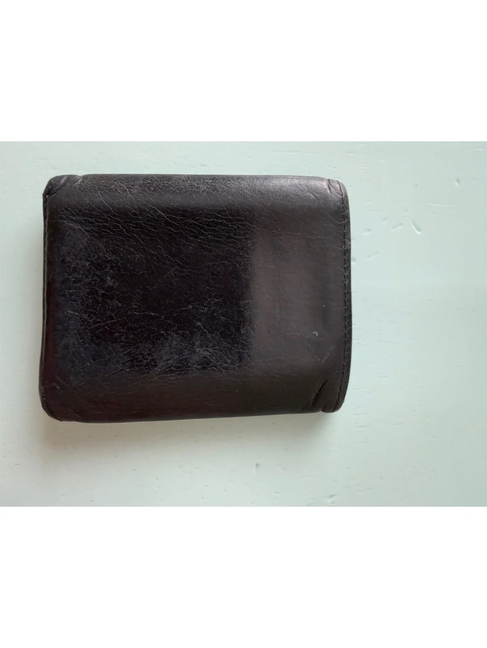 Bosca 1911 Black Leather Tri-Fold Wallet with Card Slots